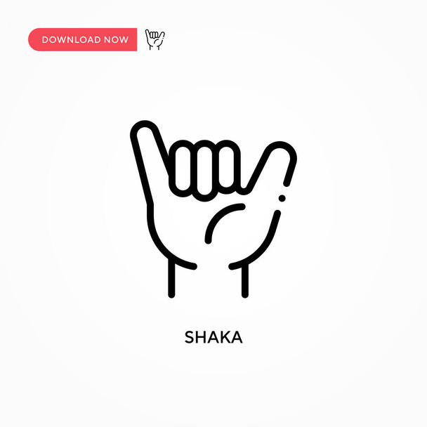 Shaka vector icon. Modern, simple flat vector illustration for web site or mobile app - Vector, Image