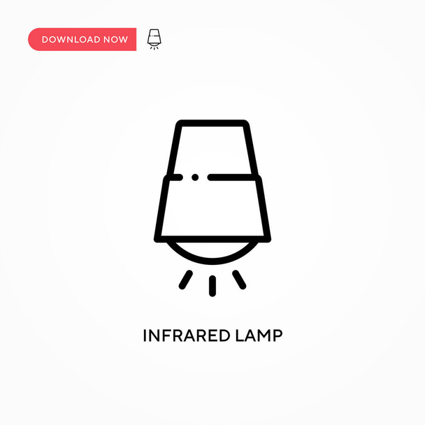Infrared lamp vector icon. Modern, simple flat vector illustration for web site or mobile app - Vector, Image