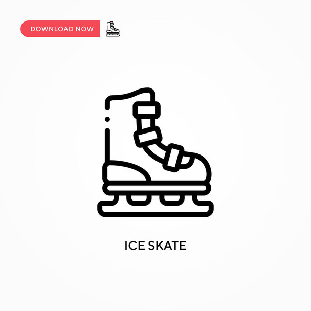 Icona del vettore del pattinaggio su ghiaccio. Moderna, semplice illustrazione vettoriale piatta per sito web o app mobile - Vettoriali, immagini