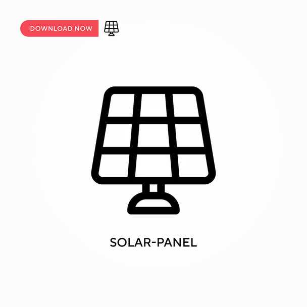 Solar-panel vector icon. Modern, simple flat vector illustration for web site or mobile app - Vector, Image