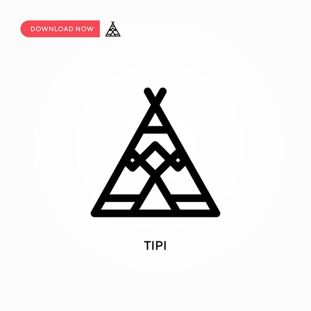 Tipi vector icon. Modern, simple flat vector illustration for web site or mobile app - Vector, Image