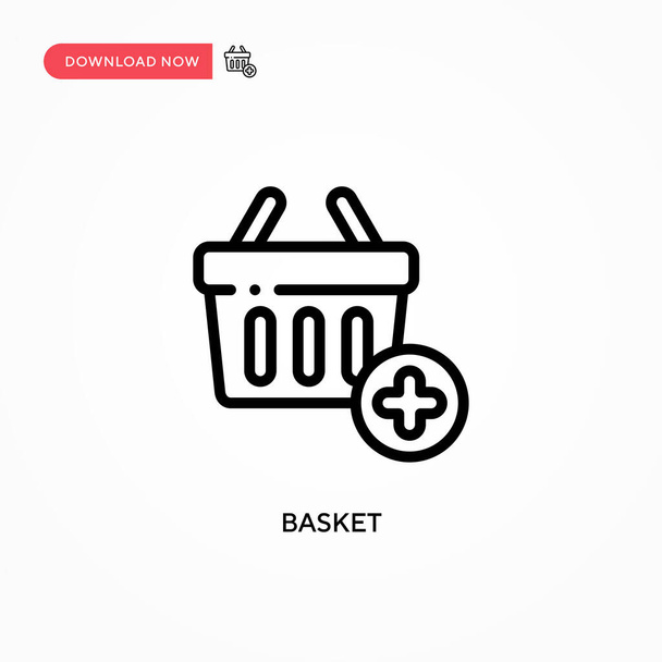 Basket vector icon. Modern, simple flat vector illustration for web site or mobile app - Vector, Image