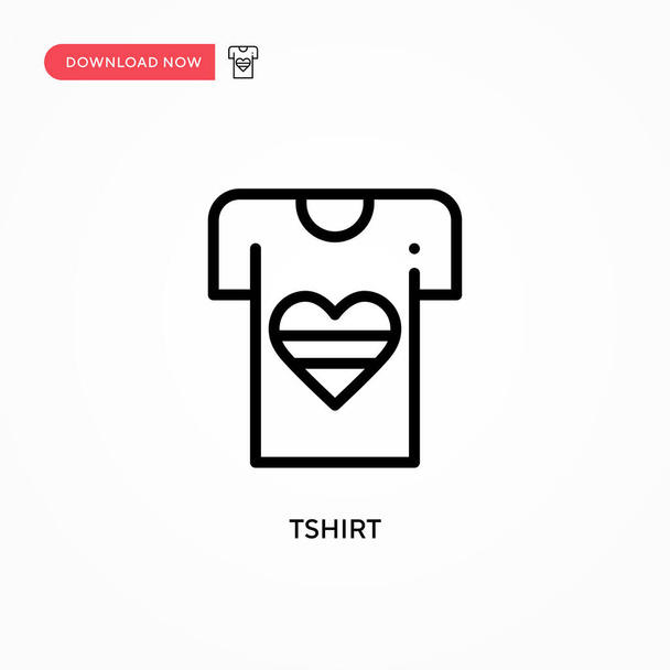 Tshirt vector icon. Modern, simple flat vector illustration for web site or mobile app - Vetor, Imagem