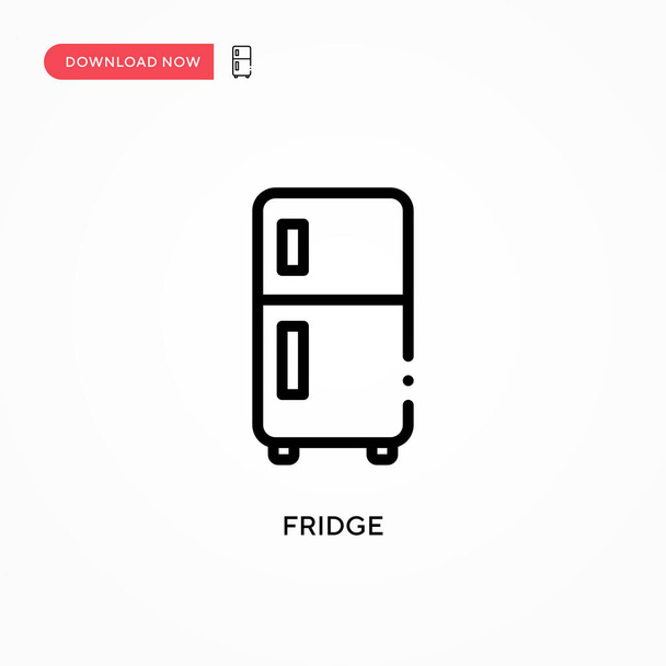 Εικονίδιο διανύσματος ψυγείου. Σύγχρονη, απλή επίπεδη διανυσματική απεικόνιση για web site ή mobile app - Διάνυσμα, εικόνα