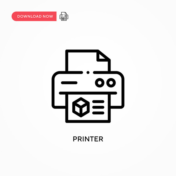 Printer vector icon. Modern, simple flat vector illustration for web site or mobile app - Vector, Image