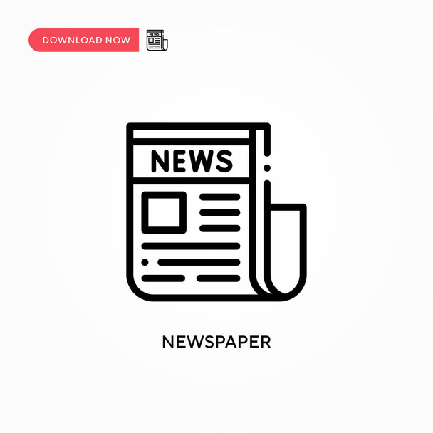 Newspaper vector icon. Modern, simple flat vector illustration for web site or mobile app - Vector, Image