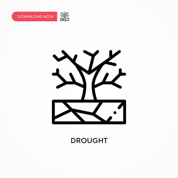 Drought vector icon. Modern, simple flat vector illustration for web site or mobile app - Vector, Image