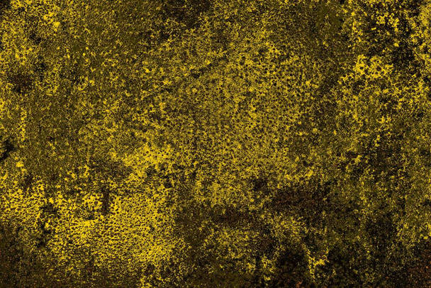 Pared gruesa de color amarillo carmesí y negro, fondo texturizado - Foto, Imagen