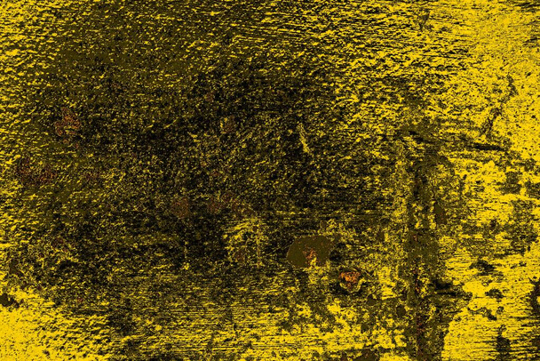 クリムゾンイエローと黒のグランジーの壁、テクスチャの背景 - 写真・画像