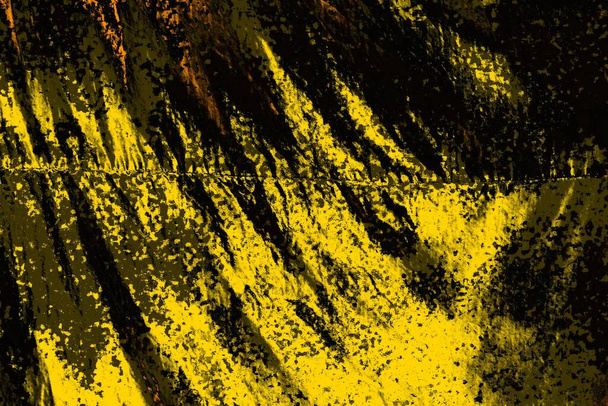Crimson yellow and black colored grungy wall, textured background - Фото, зображення