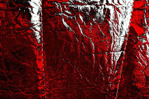 Vermelho carmesim e preto colorido parede grungy, fundo texturizado - Foto, Imagem