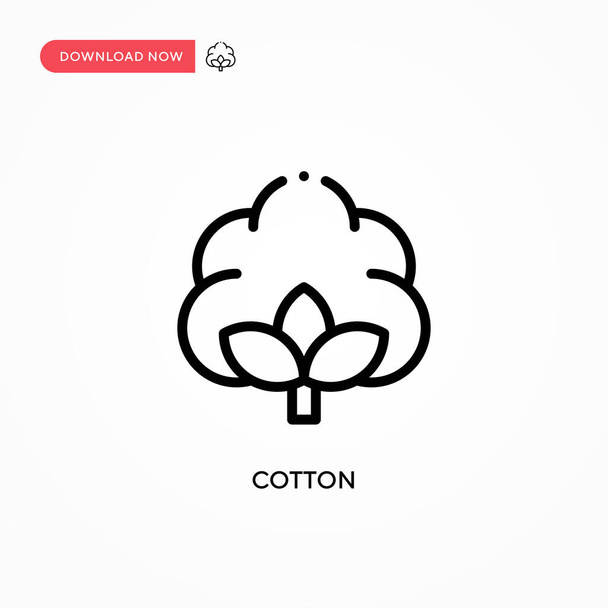 Cotton vector icon. Modern, simple flat vector illustration for web site or mobile app - Vector, Image