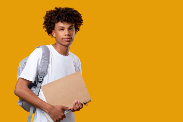 smart black teenager student lifestyle young male - Fotografie, Obrázek