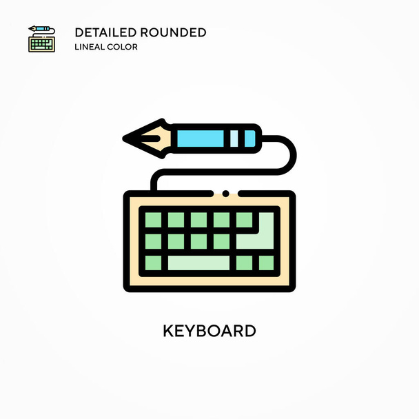 Keyboard vector icon. Modern vector illustration concepts. Easy to edit and customize. - Vector, Image