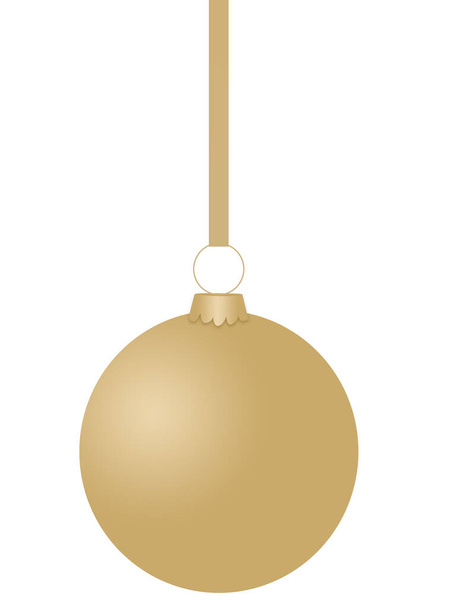 Μπάλα για το χριστουγεννιάτικο δέντρο σε λευκό φόντο - Φωτογραφία, εικόνα