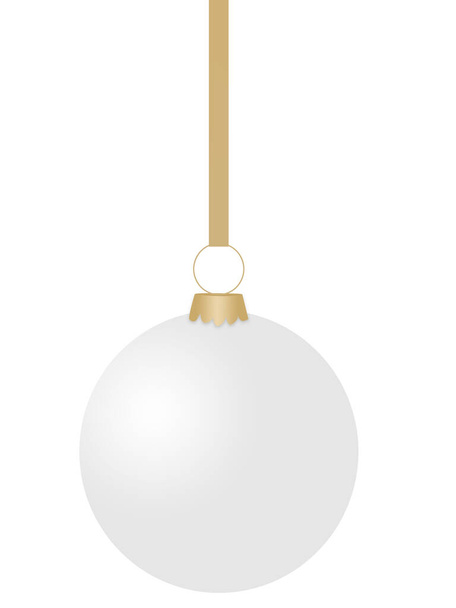 Bola para el árbol de Navidad sobre fondo blanco - Foto, Imagen