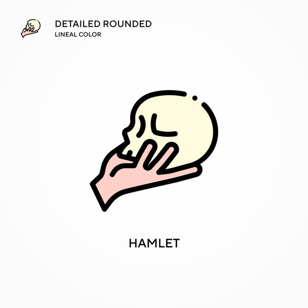 Hamlet vector icon. Modern vector illustration concepts. Easy to edit and customize. - Vector, Image