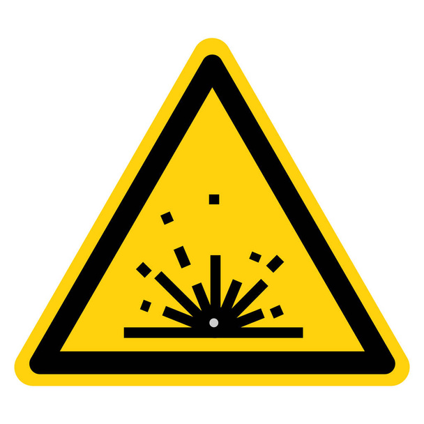 Warning Sparks Symbol Sign, Vector Illustration, Isolate On White Background Label. EPS10  - Vecteur, image