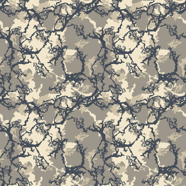 Urban camouflage of various shapes and colors. Seamless pattern that can be used as a textile, background or backdrop, computer wallpaper - Вектор, зображення