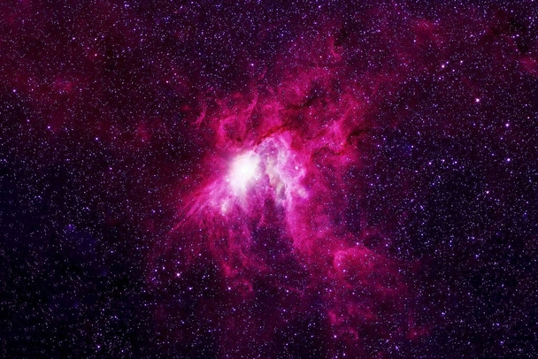 Red space nebula. Elements of this image were furnished by NASA. - Photo, Image