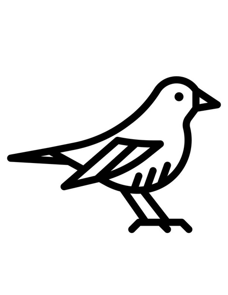 εικονίδιο πουλιού, διανυσματική απεικόνιση  - Διάνυσμα, εικόνα