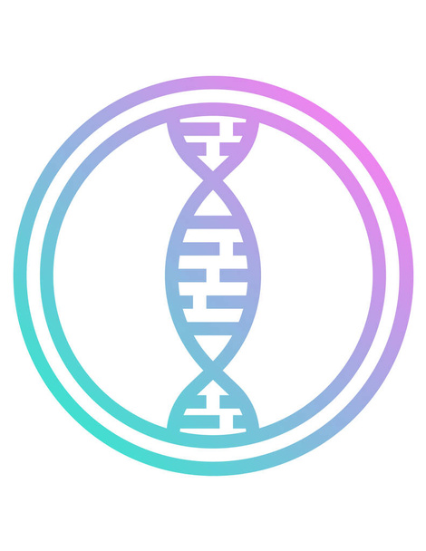 Ikona DNA, ilustracja wektora - Wektor, obraz