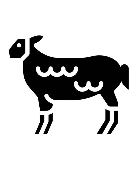 векторная иллюстрация овцы - Вектор,изображение