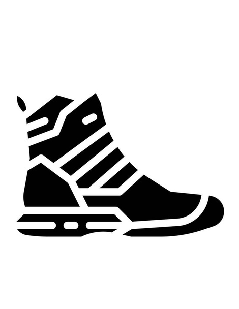 boot vector line icon  - Vector, Image