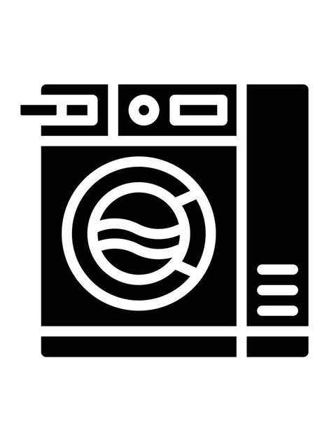 Waschmaschine Symbol Vektor Illustration Grafik Design - Vektor, Bild
