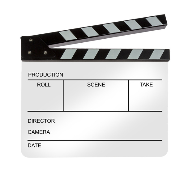 White Clapperboard - Photo, Image