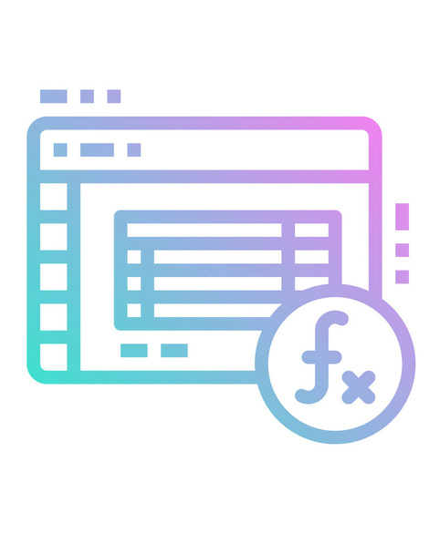 bank and financial data line vector icon - Vector, Image