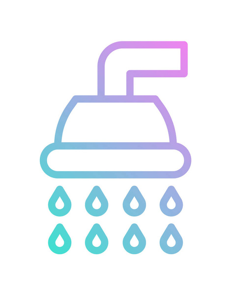ikona sprchy, vektorová ilustrace - Vektor, obrázek