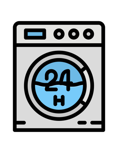 洗濯機のアイコンベクトルイラストグラフィックデザイン - ベクター画像