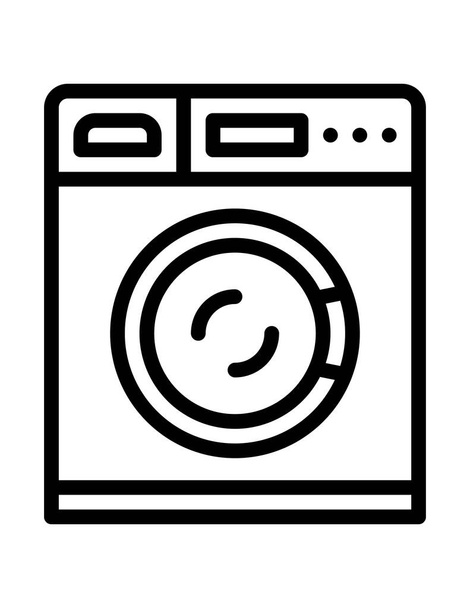 Waschmaschine Symbol Vektor Illustration Grafik Design - Vektor, Bild
