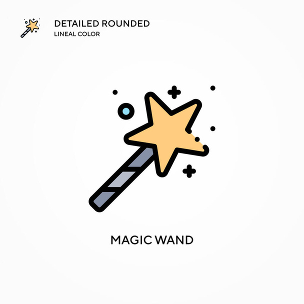 Magic wand vector icon. Modern vector illustration concepts. Easy to edit and customize. - Vector, Image