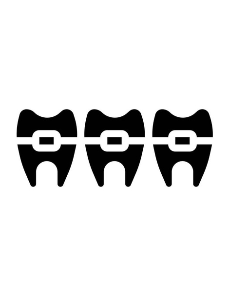 ícone conceito dental. ilustração vetorial - Vetor, Imagem