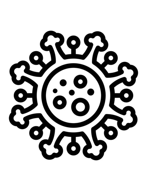 illustration vectorielle d'icône de virus  - Vecteur, image