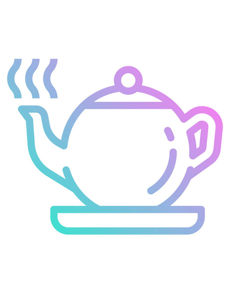 concepto de té vector de fondo icono - Vector, Imagen