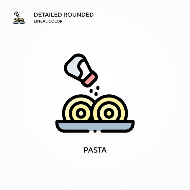 Pasta vector icon. Modern vector illustration concepts. Easy to edit and customize. - Vector, Image