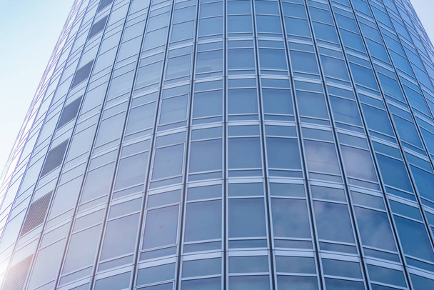 Detalles de la arquitectura Edificio moderno Fachada de vidrio Fondo empresarial - Foto, Imagen
