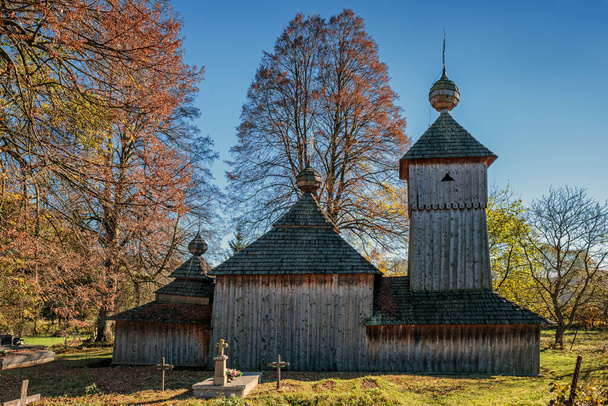 Jedlinka, interior, iglesia de madera, Protección de la Virgen, Eslovaquia - Foto, Imagen