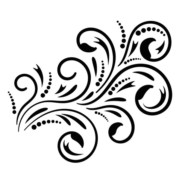 Abstract curly element for design, swirl, curl. Vector illustration.  - ベクター画像