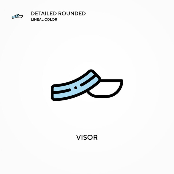 Visor vector icon. Modern vector illustration concepts. Easy to edit and customize. - Vector, Image