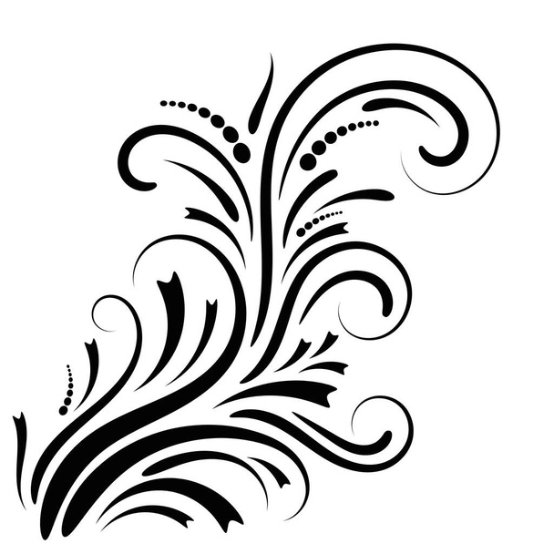 Abstract curly element for design, swirl, curl. Vector illustration. - Вектор, зображення