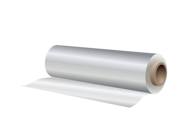 Cling film roll for food - Vector, Image