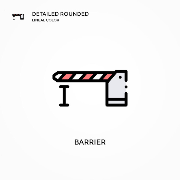 Barrier vector icon. Modern vector illustration concepts. Easy to edit and customize. - Vector, Image