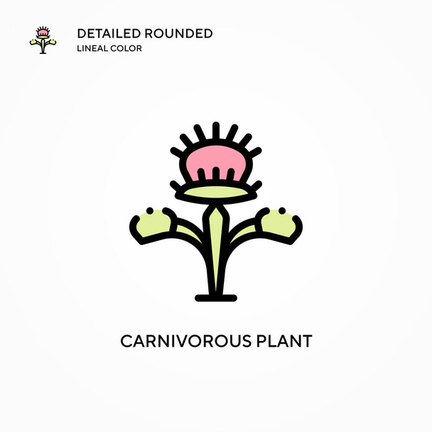 カーニバル植物ベクターのアイコン。現代のベクトル図の概念。編集とカスタマイズが簡単. - ベクター画像