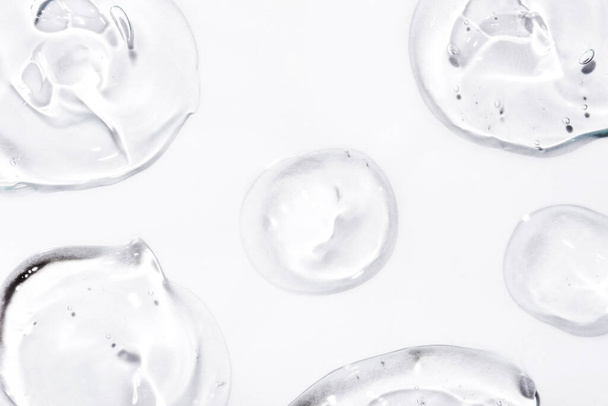 Transparent hyaluronic acid gel on a white background. - Foto, Imagem
