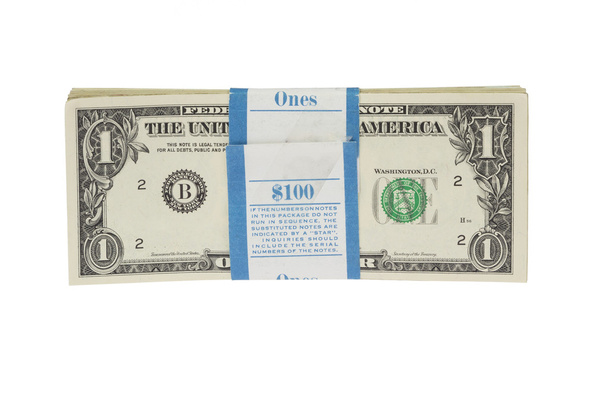 Bundel dollarbiljetten - Foto, afbeelding