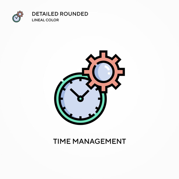 Time management vector icon. Modern vector illustration concepts. Easy to edit and customize. - Vector, Image